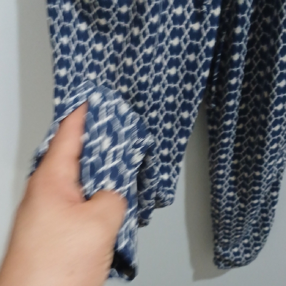 Navy and White Patterned Jumpsuit, Gentle Used, Excellent Conditions, Sz Small - Picture 7 of 8